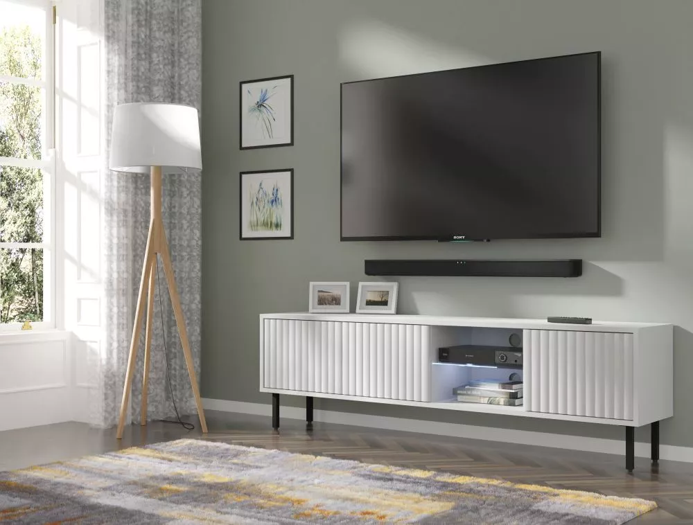 TV tumba Mita ar LED · 156 × 31 × 46 cm