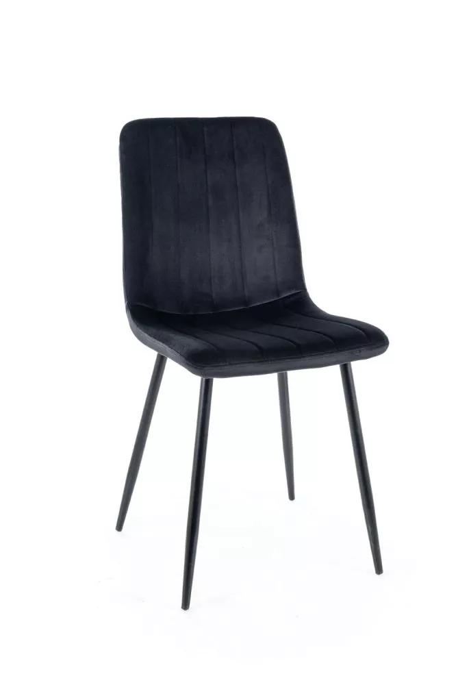 Krēsls Alan Velvet · Melns · 91 × 45 × 52 cm