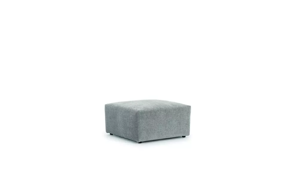 Pufs Zeus P standard Auduma numurs: Megan 363, · Gaiši pelēks · 80 × 41 × 80 cm