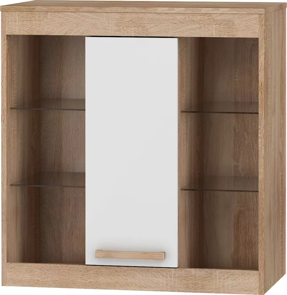Plaukts Maximus MXS 40 · Sonoma + balts spīdums · 80 × 84.4 × 28.1 cm
