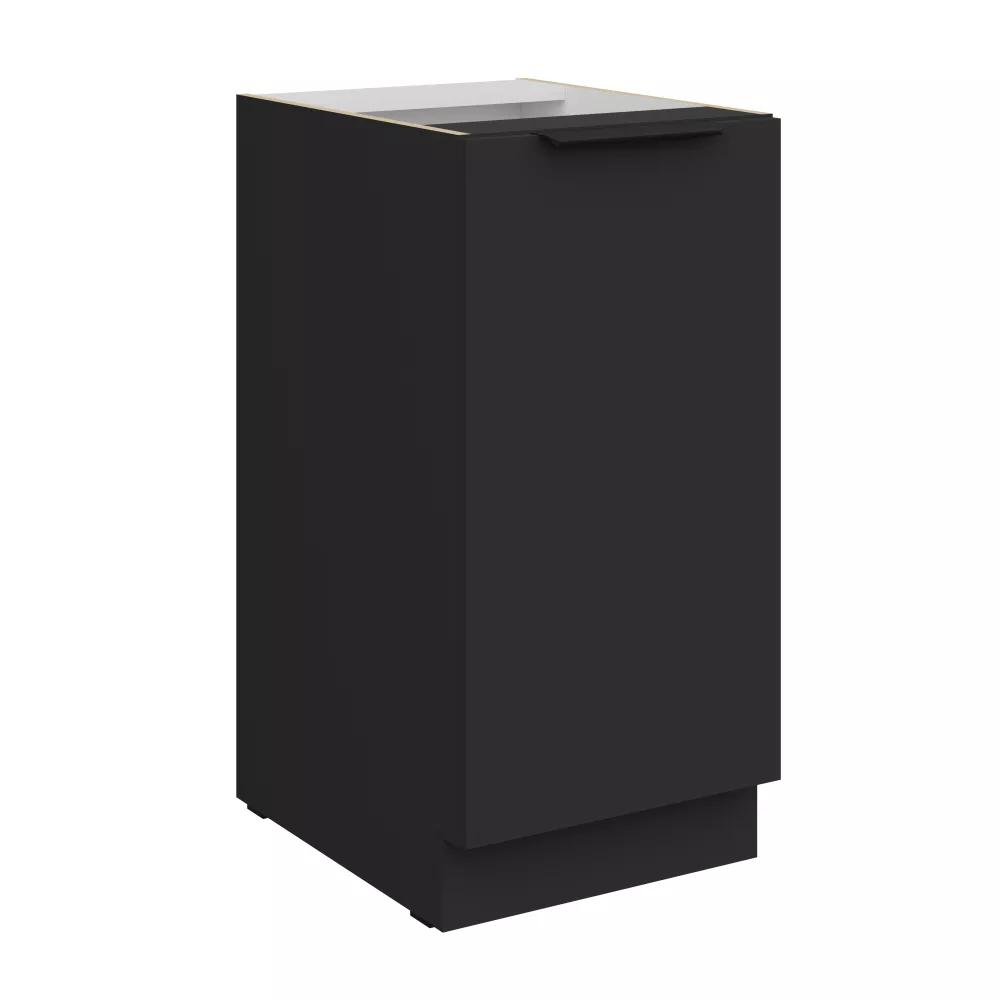 Virtuves skapis Aria Black 40 D 1F BB