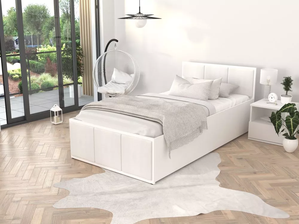 Gulta Panama T White ar stelāžu Guļamvietas platums: 120 cm, Korpusa krāsa: balts, Guļamvietas garums: 200 cm, stelāžas 