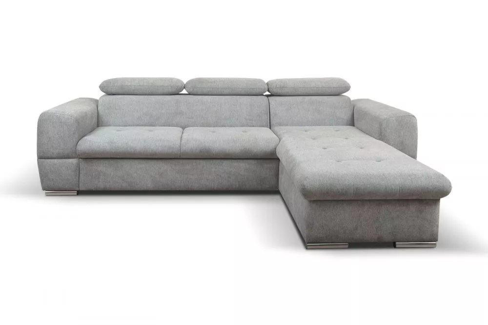 Dīvāns Primo Mini Standard · Pelēks · 195 × 270 × 78 cm