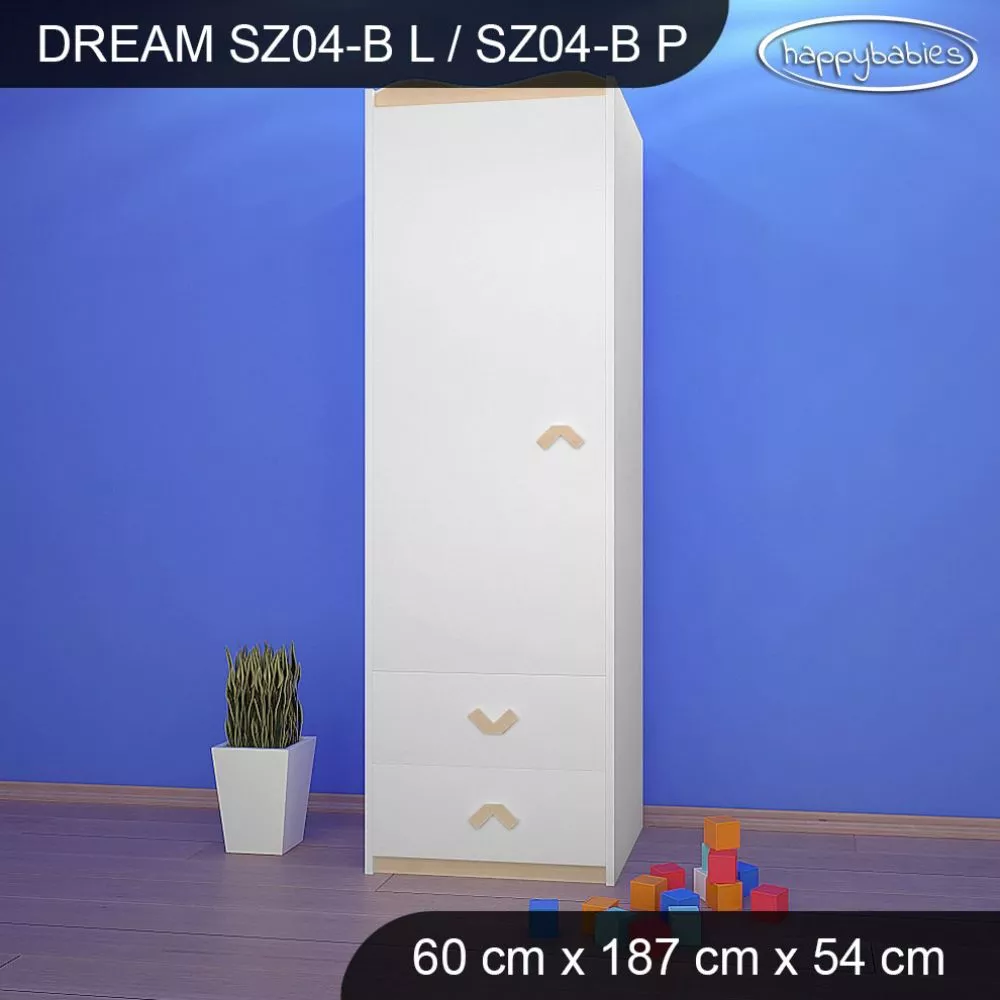 Bērnu skapis Dream SZ04-B · 60 × 54 × 187 cm