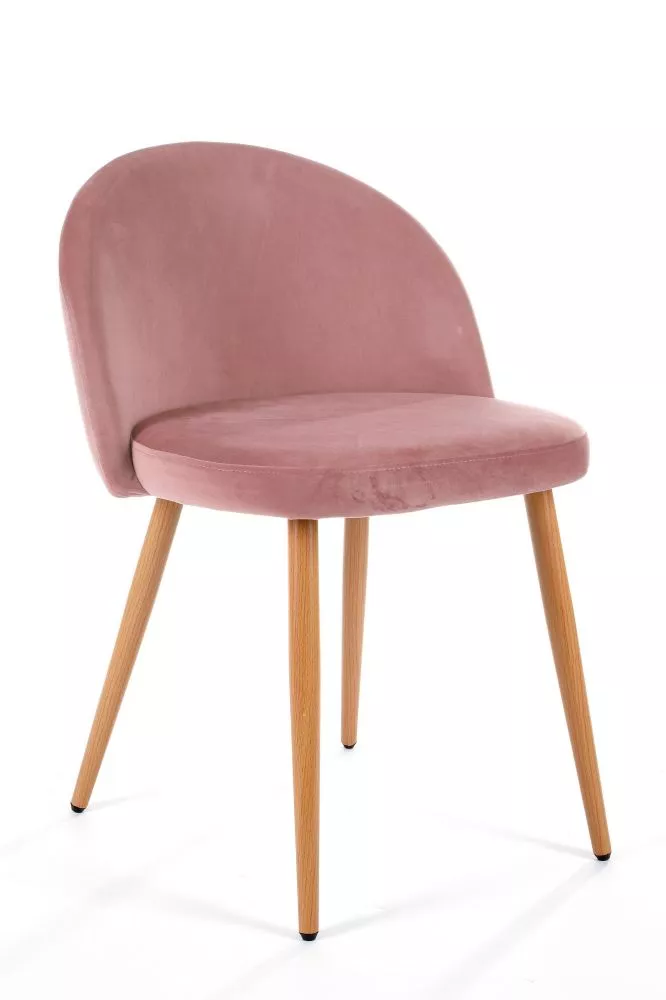Krēsls SJ.075 Velvet · Rozā · 76 × 53 × 55 cm