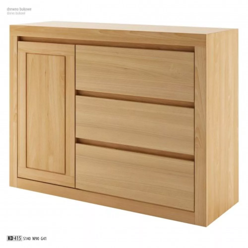Kumode KD 415 · Dižskābardis · 140 × 41 × 90 cm