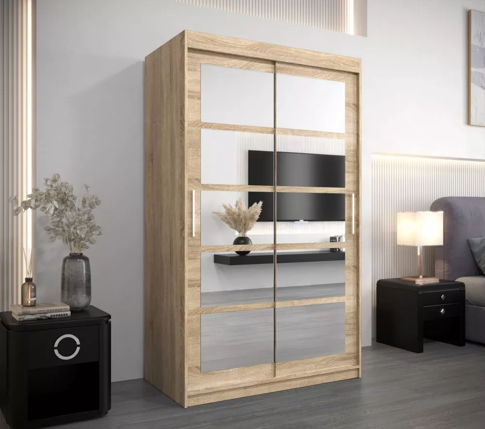 Skapis Roma 2 · Sonoma · 120 × 62 × 200 cm