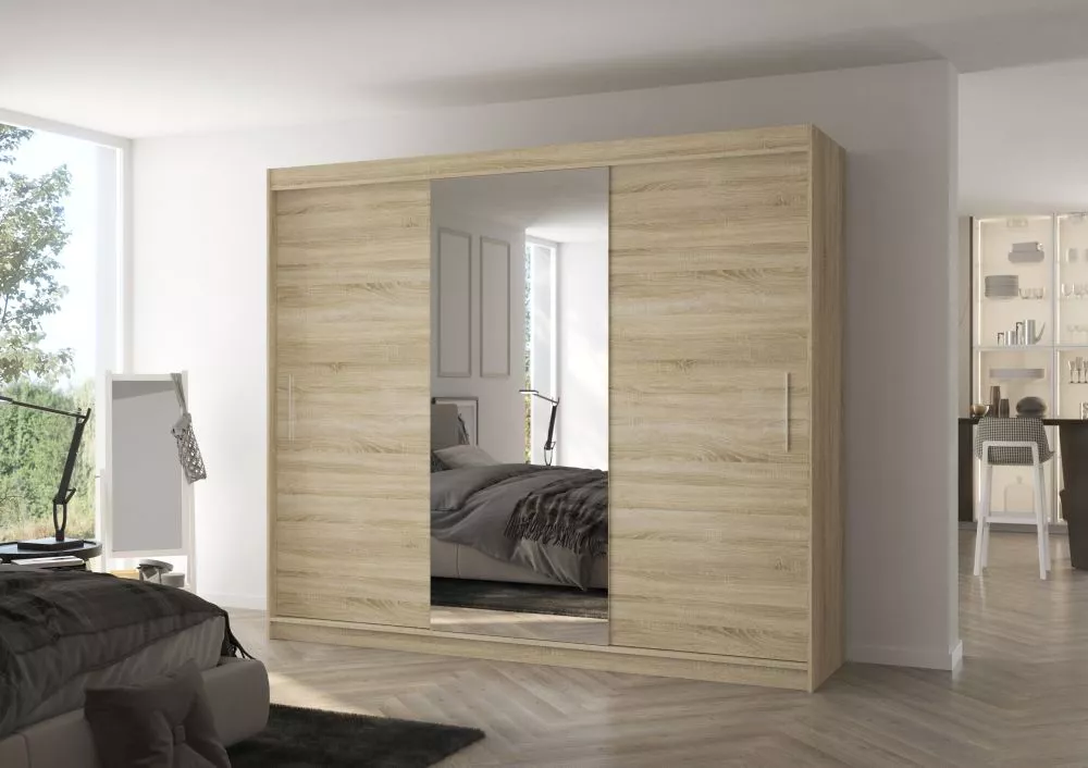 Skapis Denis Classic · Sonoma · 250 × 58 × 215 cm