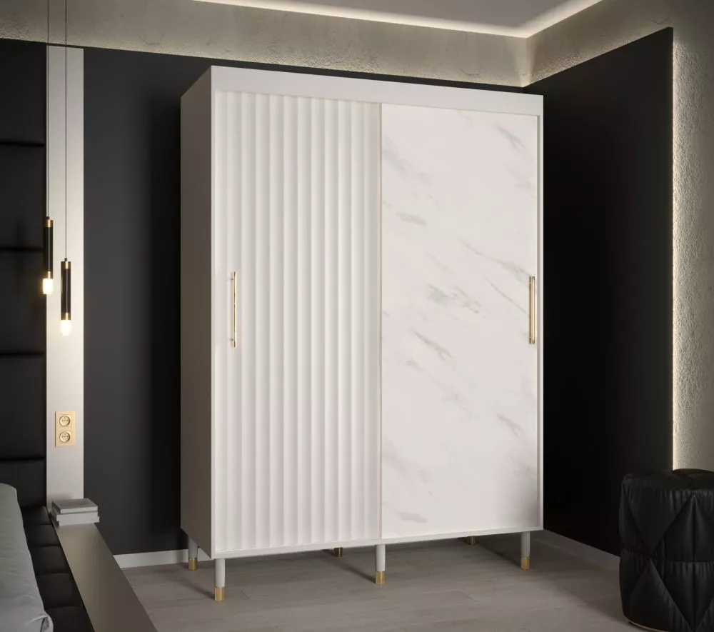 Skapis Calipso Wave Marmur · 150 × 62 × 208 cm