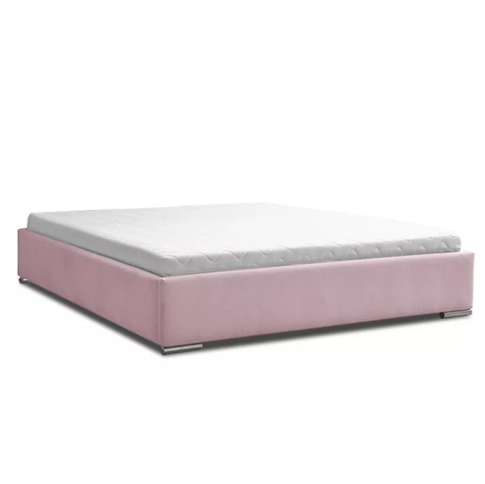 Gulta PK16 ar stelāžu Guļamvietas platums: 180 cm, Guļamvietas garums: 200 cm, stelāžas tips: metāla, · Rozā · 190 × 210