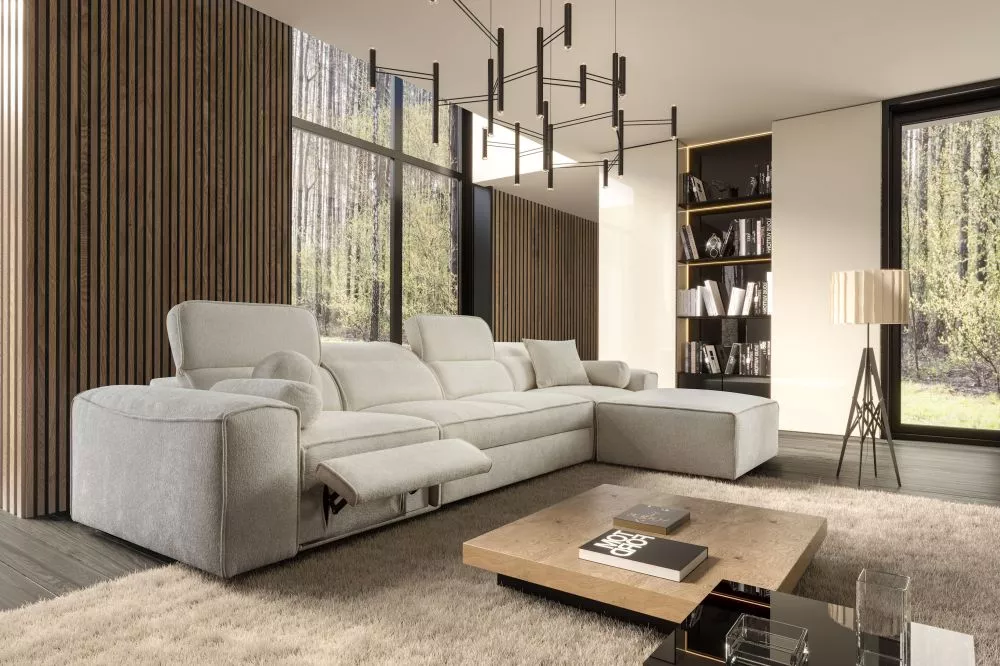 Dīvāns Viteo 12 Mix Standard · Krēma · 187 × 343 × 70 cm