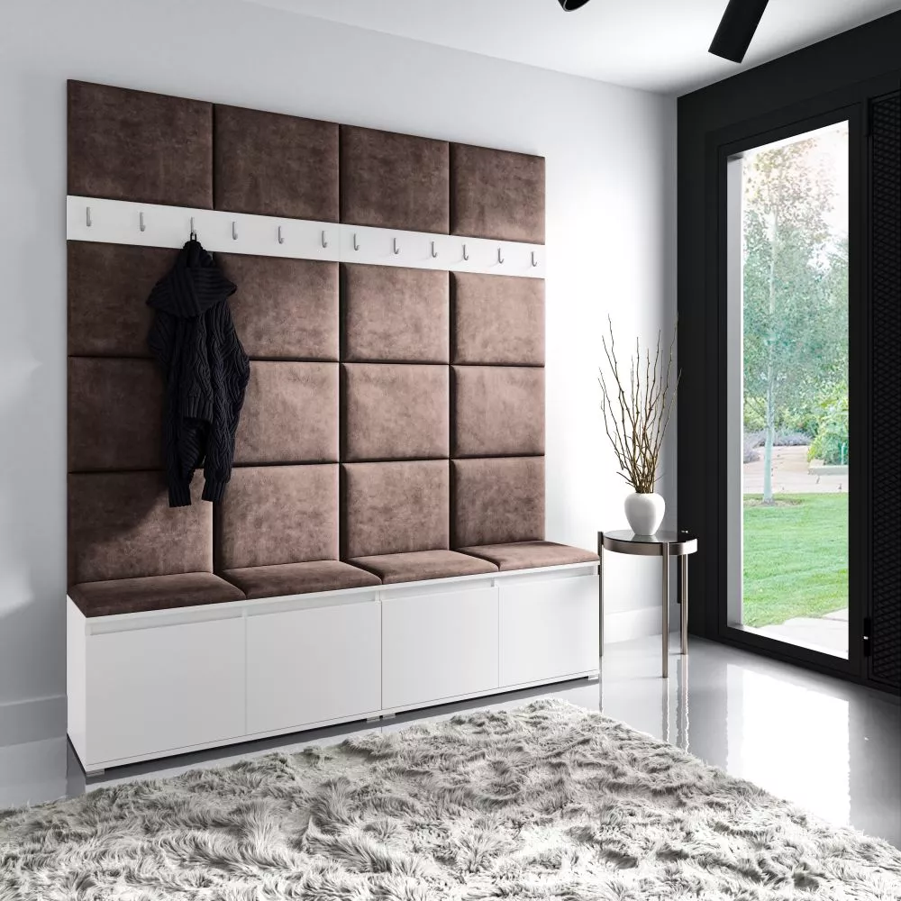 Apavu plaukts Emi 4 Trinity Korpusa krāsa: balts, · 200 × 225 × 40 cm