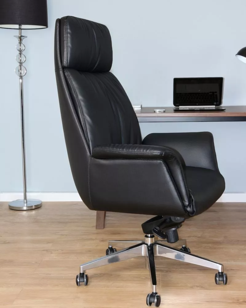 Datorkrēsls Apus Eco Sēdvietas platums: 48 cm, · Melns · 70 × 70 × 126 cm