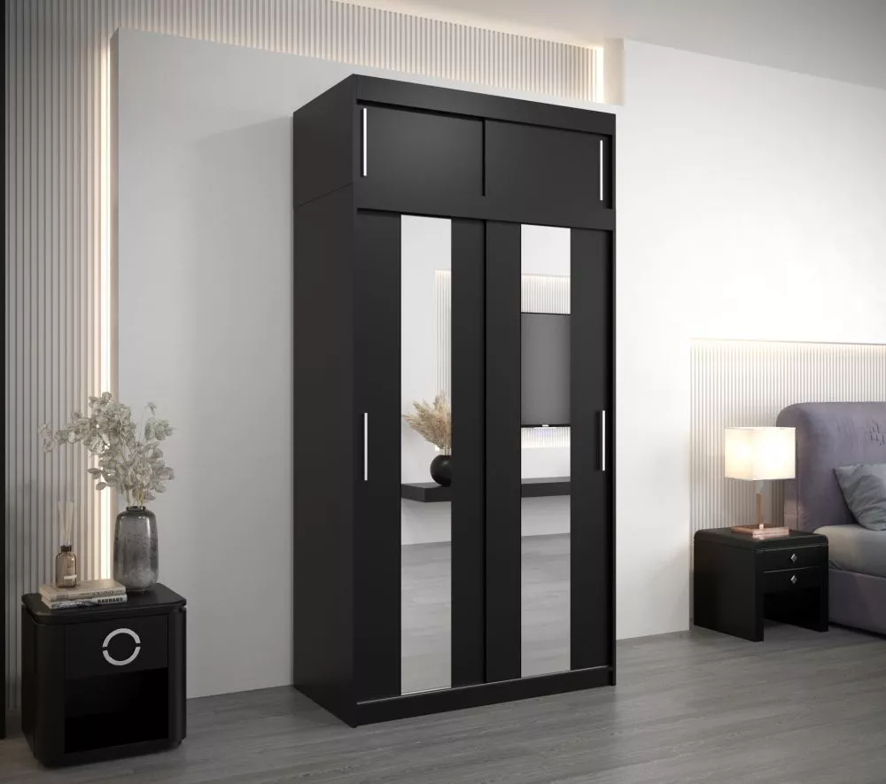 Skapis Pole Premium · Melns · 120 × 62 × 240 cm