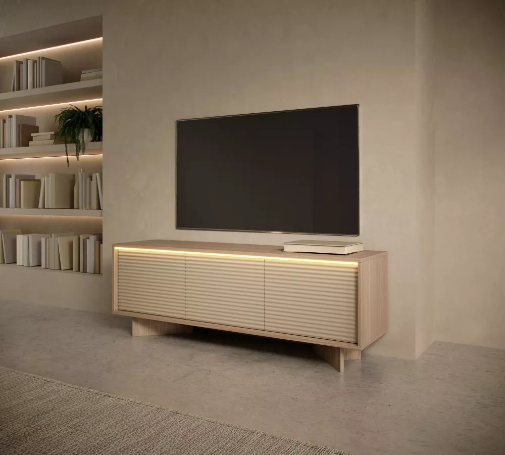 TV tumba Semi F ar LED · 153.9 × 40 × 54.4 cm