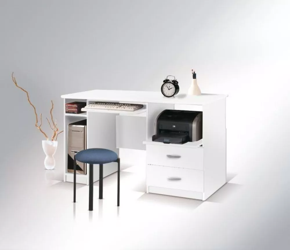 Galds Biurko Max 3 · Balts · 120 × 75 × 60 cm