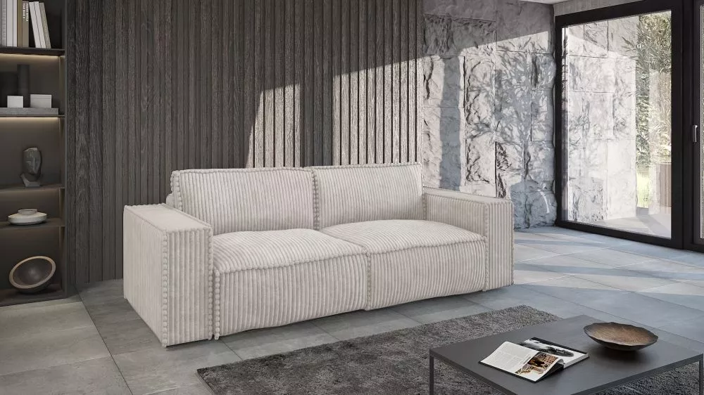 Dīvāns Tilia 3 Standard · Gaiši bēšs · 102 × 240 × 86 cm