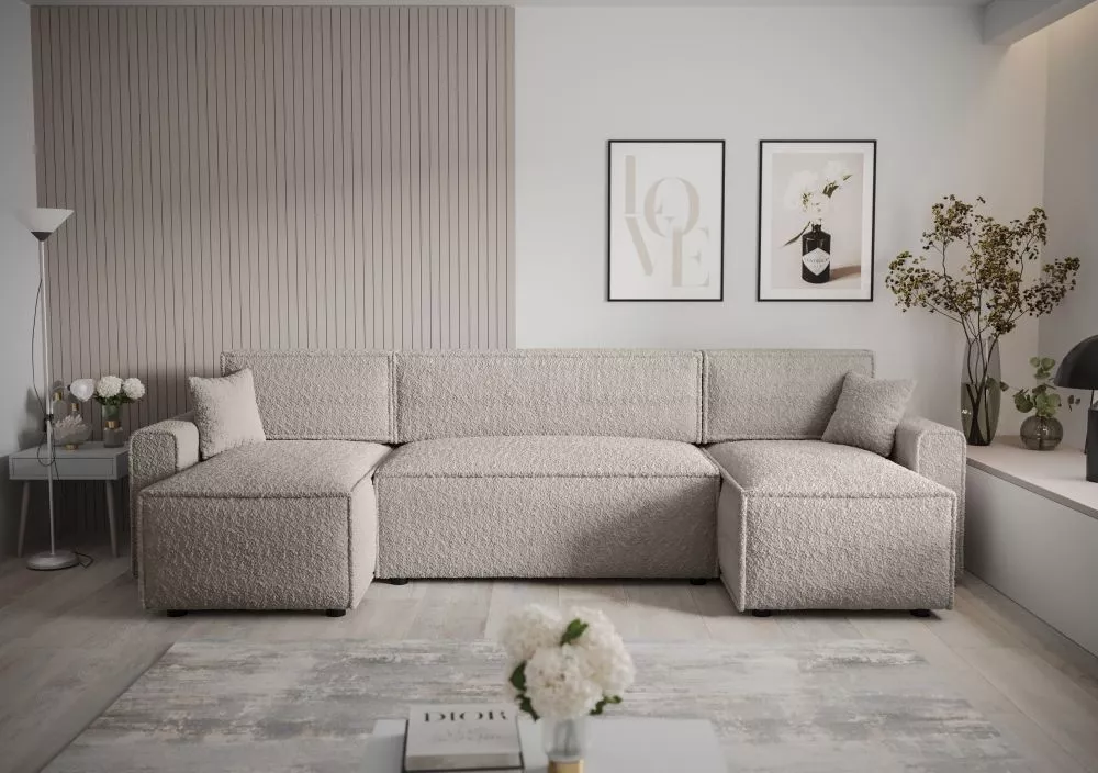 Dīvāns Mira U Bis Anthology Standard · Bēšs · 140 × 301 × 90 cm