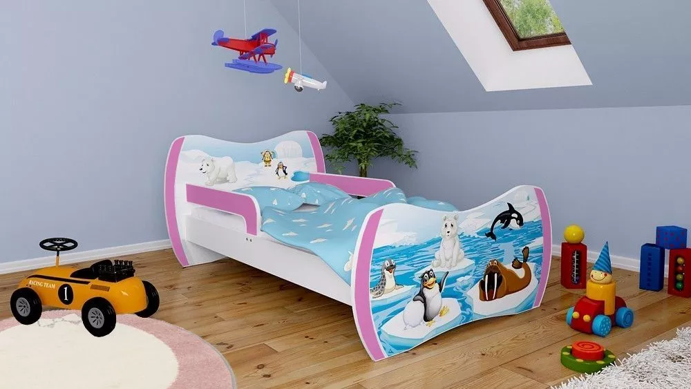 Bērnu gulta Dream L03 160x80 DM31 ar stelāžu Guļamvietas platums: 80 cm, Guļamvietas garums: 160 cm, · 104 × 164 × 71 cm