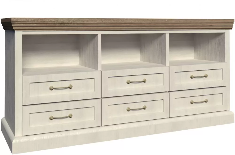 TV tumba Royal RS · Priede ziemeļu  + ozols savvaļas · 127 × 46 × 75 cm