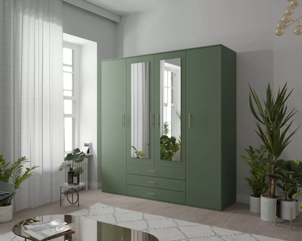 Skapis Olaf Green · Zaļš · 200 × 57 × 210 cm
