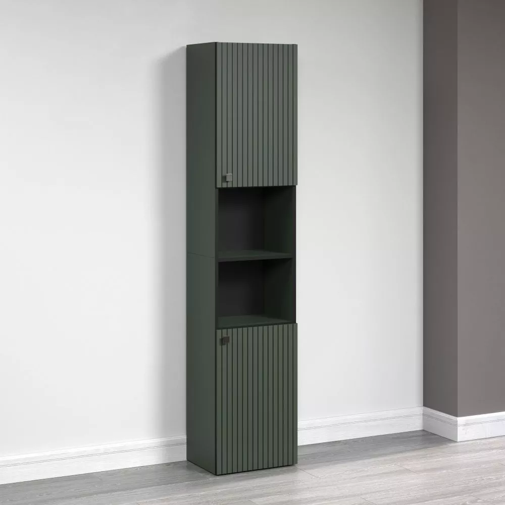 Vannas istabas skapītis Pure Green 101 · Zaļš · 40 × 186 × 31 cm