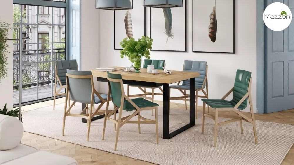 Galds Avella 160-310 · Ozols artisan · 160 × 76 × 90 cm