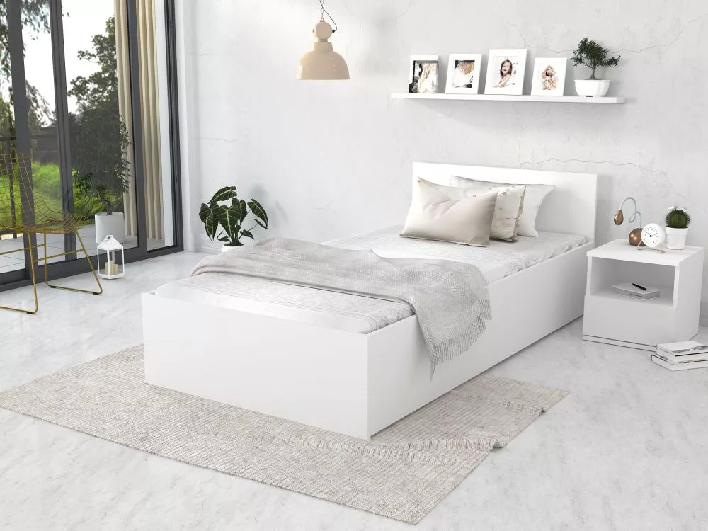 Gulta Panama Plus ar stelāžu Guļamvietas platums: 90 cm, Guļamvietas garums: 200 cm, stelāžas tips: metāla, · Balts · 94