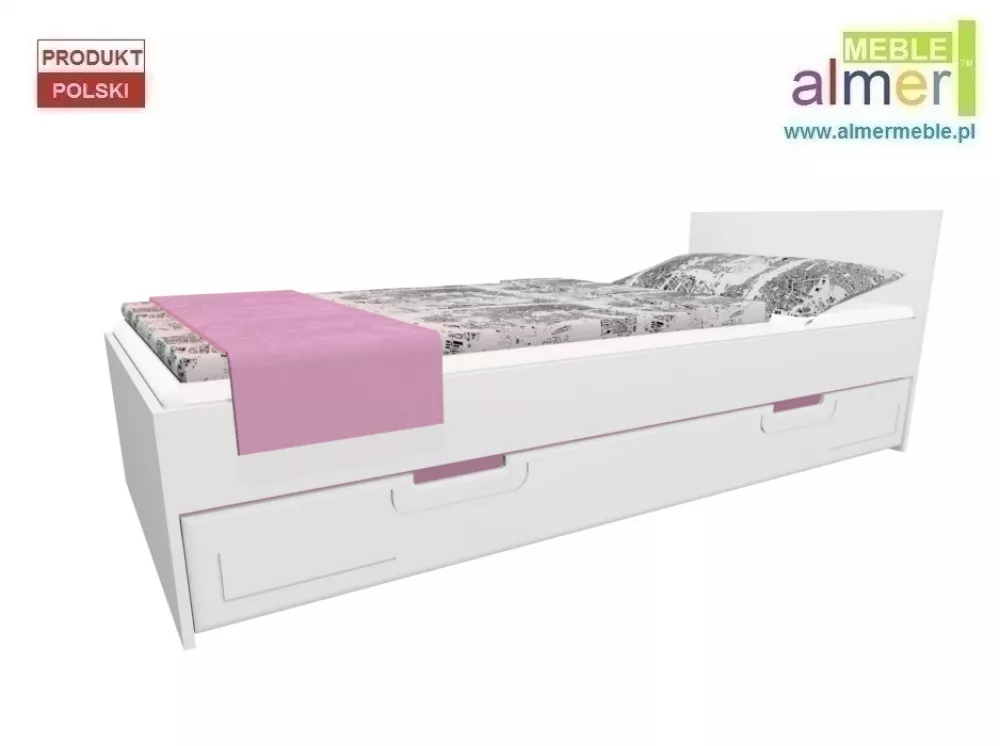 Bērnu gulta Boston C15 ar stelāžu Guļamvietas platums: 90 cm, Guļamvietas garums: 200 cm, · 94 × 204 × 70 cm