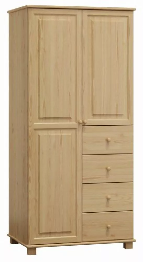 Skapis Martisha HS 2D3 · Priede · 90 × 60 × 190 cm