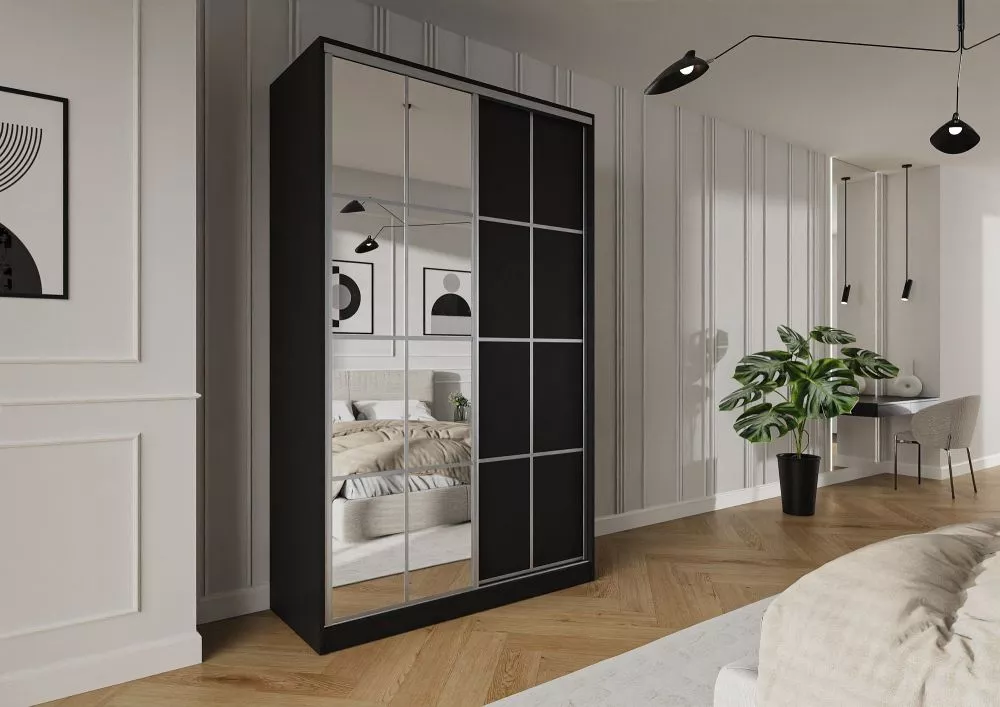 Skapis Trend 12 · Melns · 150 × 60 × 245 cm