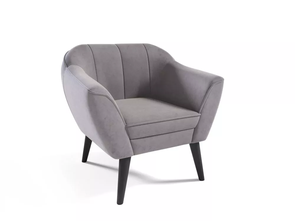 Mīksts krēsls Merida typ 192 Standard Sēdvietas dziļums: 52 cm, · Gaiši pelēks · 80 × 74 × 75 cm