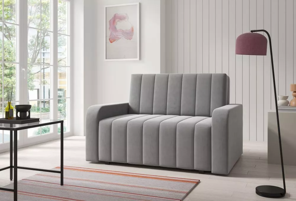 Mīksts krēsls Marko 2 standard Sēdvietas dziļums: 60 cm, · Pelēks · 135 × 97 × 85 cm