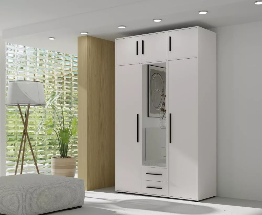 Skapis Maxione MX-12 Premium · Balts · 150 × 59 × 248.5 cm