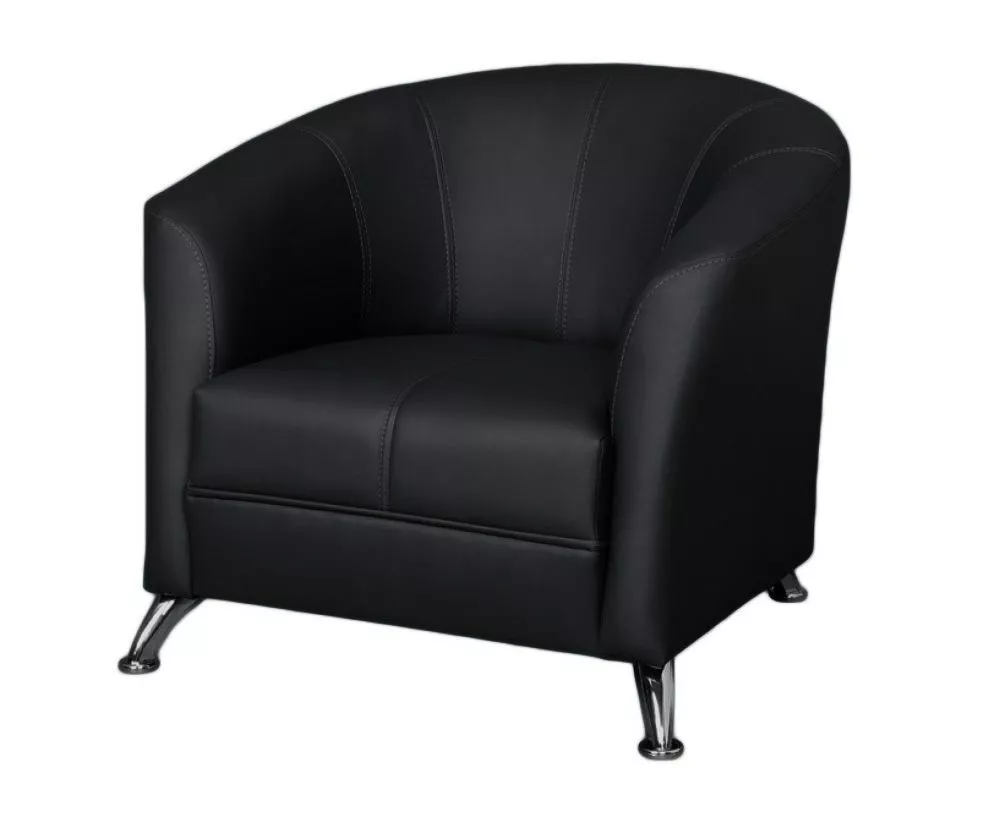 Mīksts krēsls Olier 1S Standard · Melns · 86 × 77 × 68 cm
