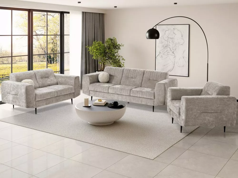 Komplekts Venezia New 3S+2S+1S Standard · Kapučino · 94 × 233 × 85 cm