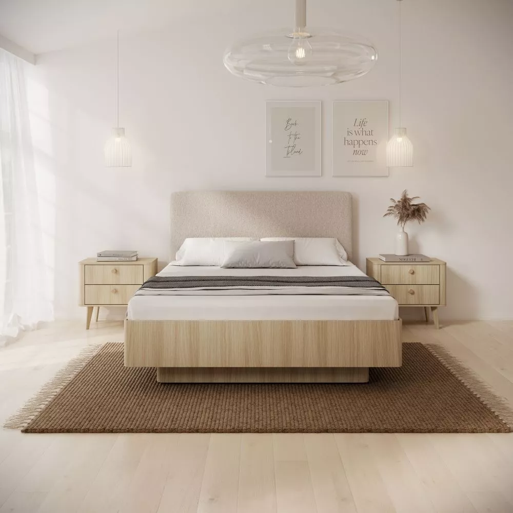 Gulta Viki D Premium ar stelāžu Guļamvietas platums: 160 cm, Guļamvietas garums: 200 cm, stelāžas tips: metāla, · Ozols 