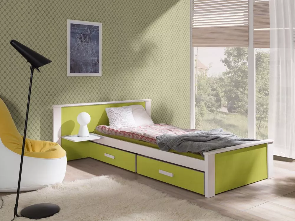 Bērnu gulta Aldo plus 80x180 ar stelāžu Guļamvietas platums: 80 cm, Guļamvietas garums: 180 cm, · 149 × 210 × 72 cm