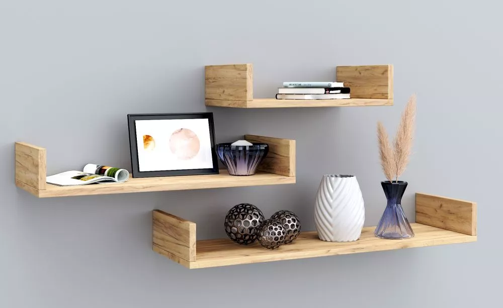 Plaukts Tres Set · Ozols kraft · 80 × 25 cm