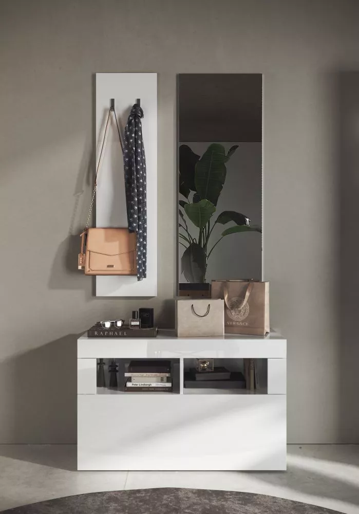 Koridora iekārta Basic G01 · Balts · 91 × 35 cm