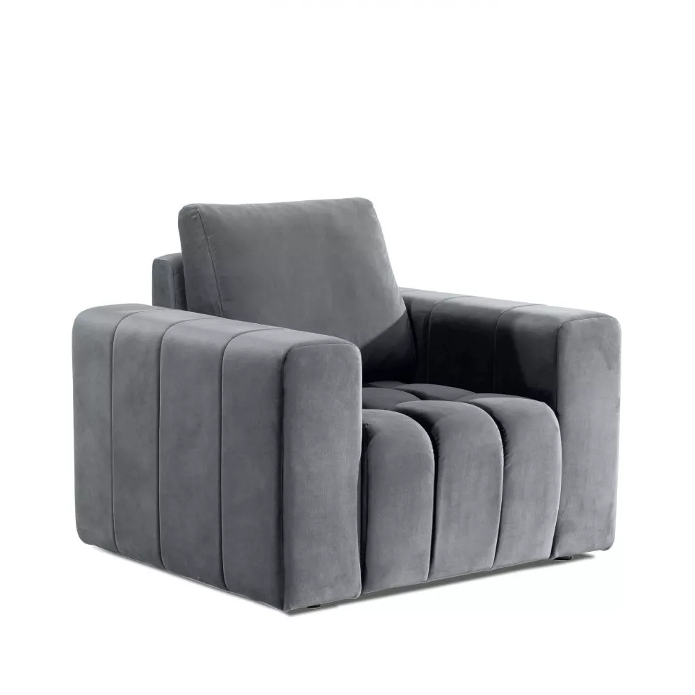 Mīksts krēsls Lazaro 1S Premium Standad · Gaiši pelēks · 108 × 89 × 85 cm