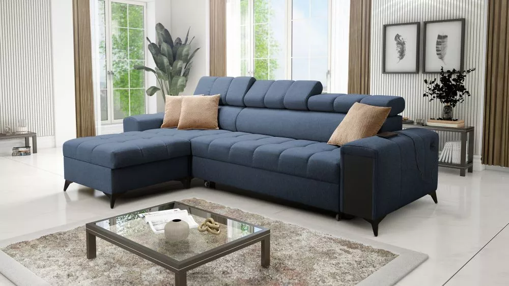 Dīvāns Greco 1 Maxi Standard · Zila · 180 × 287 × 84 cm