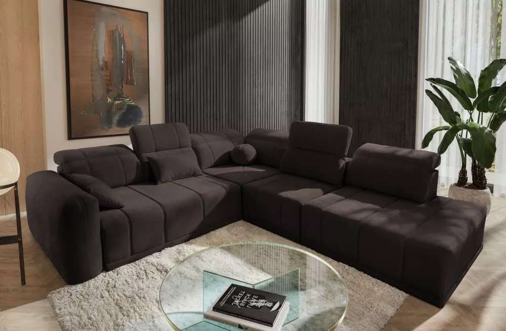 Dīvāns Ravello 9 Standard · Tumši brūns · 287 × 300 × 82 cm
