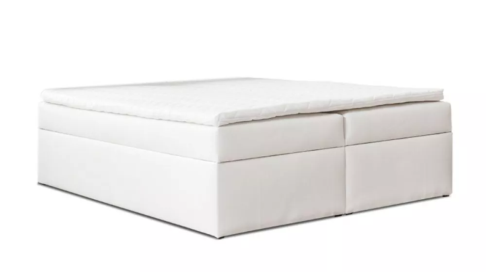 Gulta Boxspring 60 standard Guļamvietas platums: 140 cm, Guļamvietas garums: 200 cm, · Balts · 141 × 202 × 60 cm