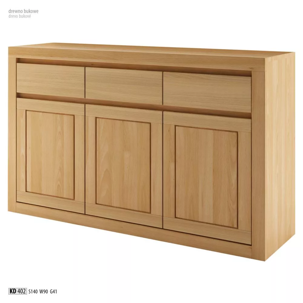Kumode KD 402 · Dižskābardis · 140 × 41 × 90 cm