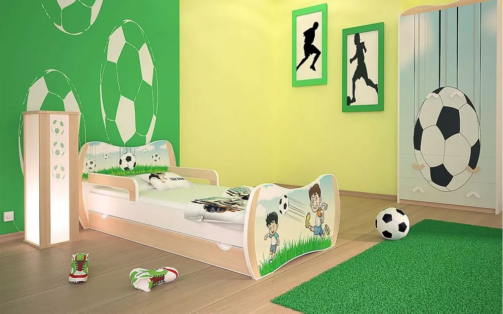 Bērnu gulta Dream L02 140x70 DM07 ar stelāžu Guļamvietas platums: 70 cm, Guļamvietas garums: 140 cm, · 94 × 144 × 71 cm