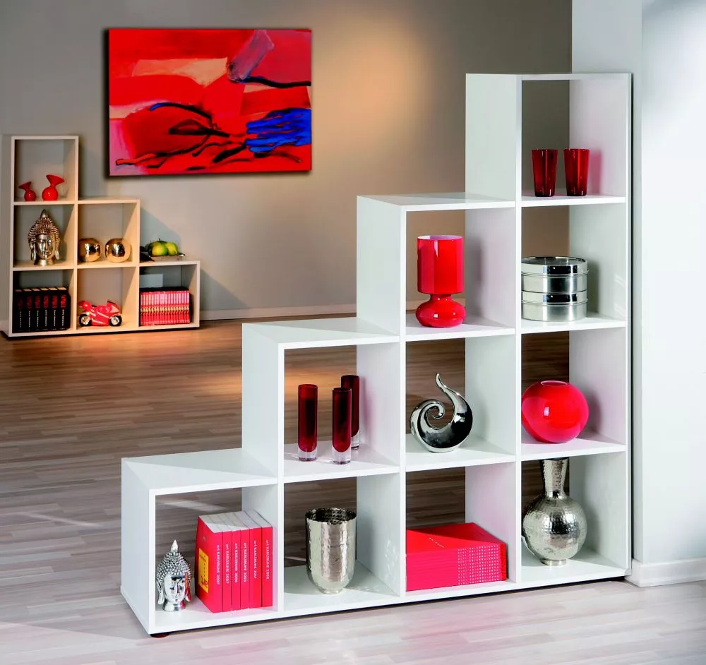 Plaukts Caboto · Balts · 139 × 144 × 33 cm
