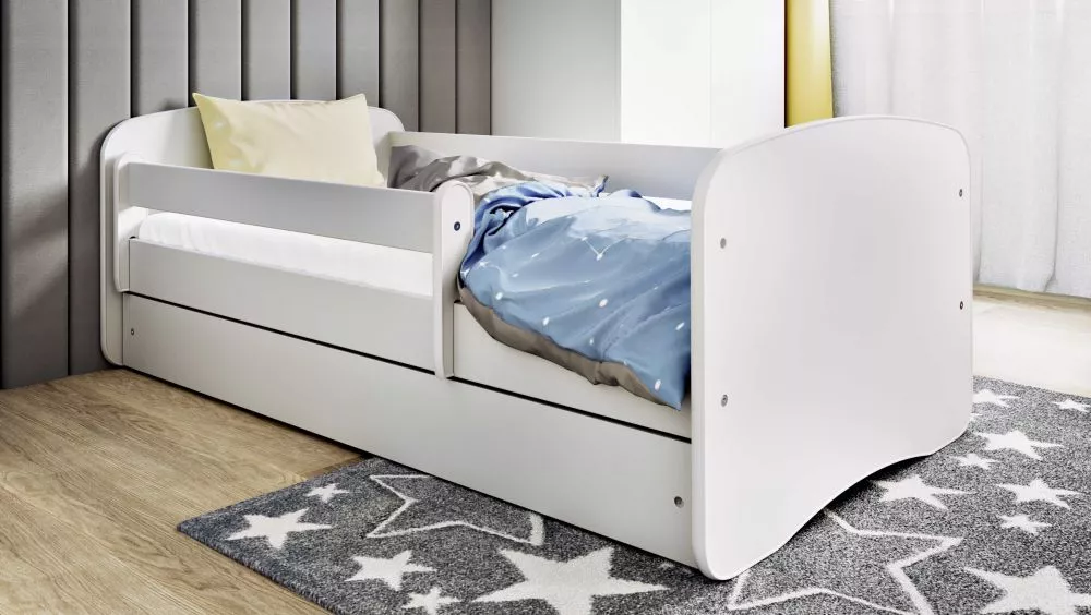 Bērnu gulta Babydreams ar stelāžu Guļamvietas platums: 80 cm, Guļamvietas garums: 160 cm, · 90 × 164 × 61 cm