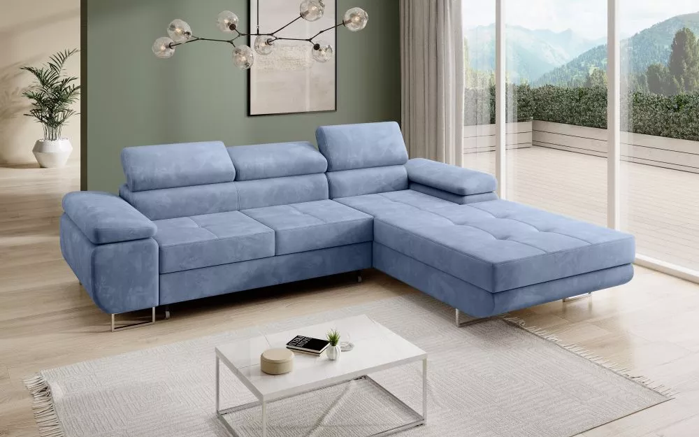 Dīvāns Corner 270 standard · Zils · 200 × 277 × 90 cm