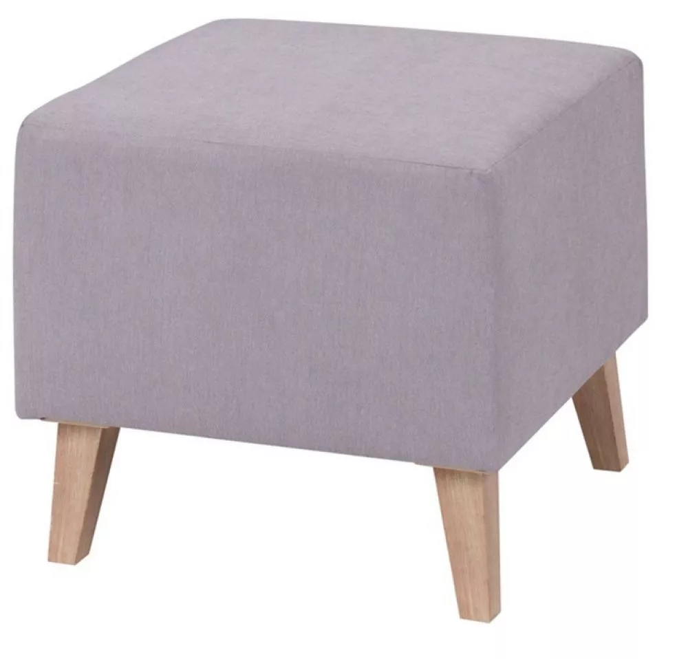 Pufs Oviedo P Standard Auduma numurs: Moric 06, · Pelēks · 51 × 45 × 51 cm